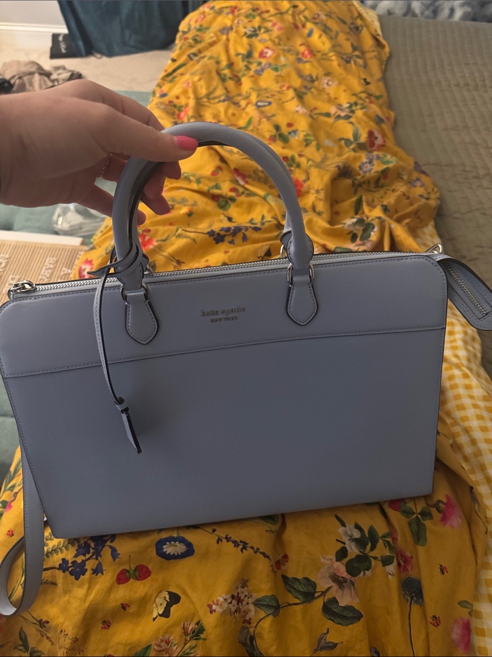 kate spade Powder Blue Leather Satchel